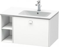 Duravit Brioso Vanity unit wall-mounted 82.0 x 47.9 cm, 1 pull-out, shelf unit on side, basin right, for wash ...