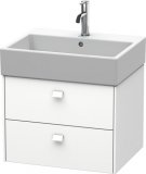 Duravit Brioso Vanity unit wall-mounted 58.4 x 45.9 cm, 2 drawers, incl. siphon cut-out and apron, for wash ba...