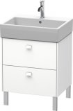 Duravit Brioso Vanity unit standing 58.4 x 45.9 cm, 2 pull-outs, incl. siphon cut-out and apron, for wash basi...