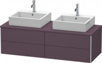 Duravit XSquare vanity unit wall-hung 140.0 x 54.8 cm, 4 drawers XS4916B