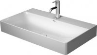 Duravit DuraSquare Wash basin, furniture wash basin 80x47cm, 1 tap hole, without overflow, with tap hole bench...