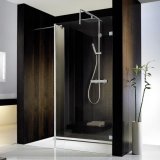 HSK Atelier Pur frameless Walk In glass element with side panel AP.71, up to 500(w) x 1000(c) x 2000mm, right ...