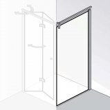 HSK Atelier Plan side wall for folding door, dimensions: 120,0 cm x 200,0 cm