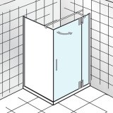 HSK K2P hinged door on side panel for side panel, 80.0 cm x 200.0 cm, right-hand stop