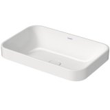 Duravit Happy D.2 Plus Countertop sink, 235960, 600x400 mm, ground, without overflow, without tap hole bench