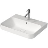 Duravit Happy D.2 Plus Countertop sink, 236060, 1 tap hole, 600x460 mm, ground, with overflow, with tap hole b...