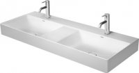 Duravit DuraSquare double wash basin, furniture double wash basin 120x47cm, 2 tap holes, without overflow, wit...