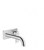 hansgrohe Vernis Shape concealed single-lever washbasin mixer for wall mounting with spout 20.5 cm, 207 mm pro...