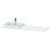 Duravit Happy D.2 Plus Console HP031H, 1600x550 mm, 1 cut-out left, for washbasin base HP4934, HP4944, HP4954,...