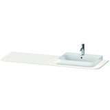 Duravit Happy D.2 Plus Console HP031H, 1600x550 mm, 1 cut-out right, for washbasin base HP4934, HP4944, HP4954...