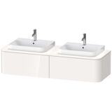 Duravit Happy D.2 Plus Vanity unit for wall-mounted console, 1600x550 mm, 2 pull-outs, for 2 furniture washbas...