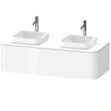 Duravit Happy D.2 Plus Vanity unit base for wall-mounted bracket, 1300x550 mm, 1 pull-out, for top-mounted bas...