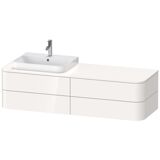 Duravit Happy D.2 Plus Vanity unit for wall-mounted console, 1600x550 mm, 4 drawers, for furniture wash basin ...