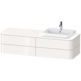 Duravit Happy D.2 Plus Vanity unit for wall-mounted console, 1600x550 mm, 4 drawers, for furniture wash basin ...