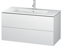 Duravit L-Cube Vanity unit wall-mounted, width 1020mm, depth 481, 2 drawers, suitable for 