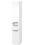 Duravit X-Large Tall cabinet 1128, 2 wooden doors, 1 central drawer, left-hinged, 300mm