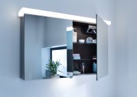 Burgbad Essento Mirror cabinet with LED lighting and LED washbasin lighting, width: 940 mm <span class=backgro...