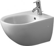 Duravit wall bidet Architec 570mm with overflow, with tap hole bench, 1 tap hole, white