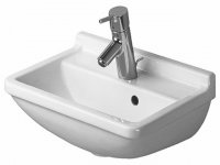 Duravit Hand-rinse basin Starck 3 45cm, with tap hole pre-stitched