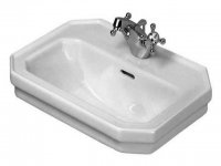 Duravit 1930 hand-rinse basin, 50x36,5cm, with overflow, 1 tap hole