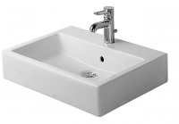 Duravit top basin Vero 60cm, with overflow, with tap hole bench, 1 tap hole