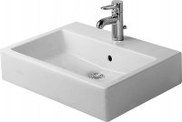 Duravit Vero 50cm, white, with overflow, with tap hole bench, 1 tap hole