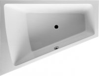 Duravit Whirlpool Paiova 1700x1300mm built-in version, inclined back left, frame, set of drain and overflow fi...