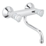 Grohe Costa wall sink mixer, DN15