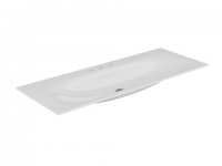 Keuco Edition 11 ceramic washbasin 31160, 1405x17x538mm, with 3 tap hole drillings, white
