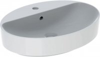 Keramag VariForm Countertop washbasin oval, 600x450mm, with tap hole, with overflow