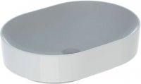 Keramag VariForm Countertop washbasin elliptical, 550x400mm, without tap hole, without overflow
