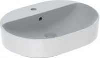 Keramag VariForm Countertop washbasin elliptical, 600x450mm, with tap hole, with overflow