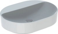 Keramag VariForm Countertop washbasin elliptical, 600x450mm, with tap hole, without overflow