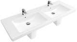 Villeroy & Boch cabinet double wash basin Subway 7175D0 1300x470mm, with overflow, 2 tap holes