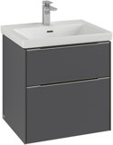 Villeroy & Boch Subway 3.0, 572x576x478 mm, washbasin cabinet, 2 drawers, C578L2