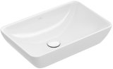 Villeroy & Boch Venticello semi-recessed - Countertop wash basin 411355, 550x360mm, without tap hole bench, wi...