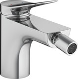 Hansgrohe Vivenis, single lever bidet mixer with pop-up waste, projection 130 mm, 75200