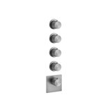 Gessi 316 Finished installation set concealed thermostat, vertical installation, 4 separate ways, individual r...