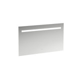 Running Leelo mirror with integrated horizontal LED lighting, aluminium frame, 1200 mm, version with 3 touch s...
