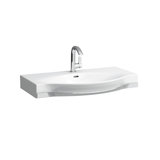 Running Palace Wash basin, 1 tap hole, with overflow, with towel rail, 900x510, white