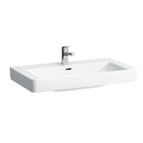 Running PRO S Wash basin, 1 tap hole, with overflow, 850x460, white