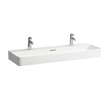 Laufen VAL furniture washbasin, 2 tap holes, with overflow, 1200x420, white, H810289