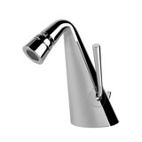 Gessi Cono bidet single lever mixer, with 1 1/4 waste, 113 mm projection, 45007