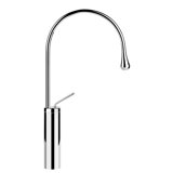 Gessi Goccia washbasin single lever mixer high version, with spout radius 125 mm, without pop-up waste, projec...