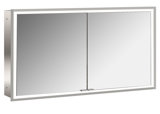 Emco asis prime Mirror light cabinet, flush-mounted model, 2 doors, with light package, 1300mm