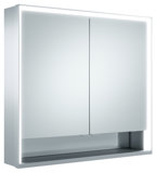 Keuco Royal Lumos mirror cabinet 14302, 2 revolving doors, wall-mounted, 800mm