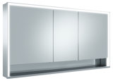 Keuco Royal Lumos mirror cabinet 14306, 3 revolving doors, wall-mounted, 1400mm