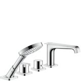 Hansgrohe Axor Citterio E 4-hole tile edge fitting with thermostat