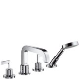 Hansgrohe Axor Citterio 4-hole tile edge fitting with lever handles