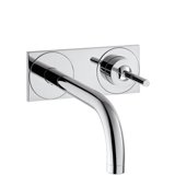 Hansgrohe AXOR Uno single-lever washbasin mixer flush-mounted, plate for wall mounting, projection 225mm